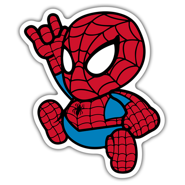 Car & Motorbike Stickers: Spiderman Cartoon
