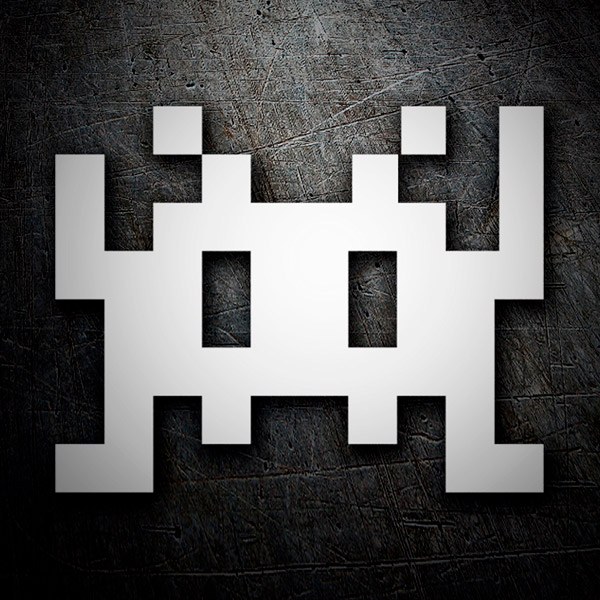 Car & Motorbike Stickers: Space Invaders Martian 