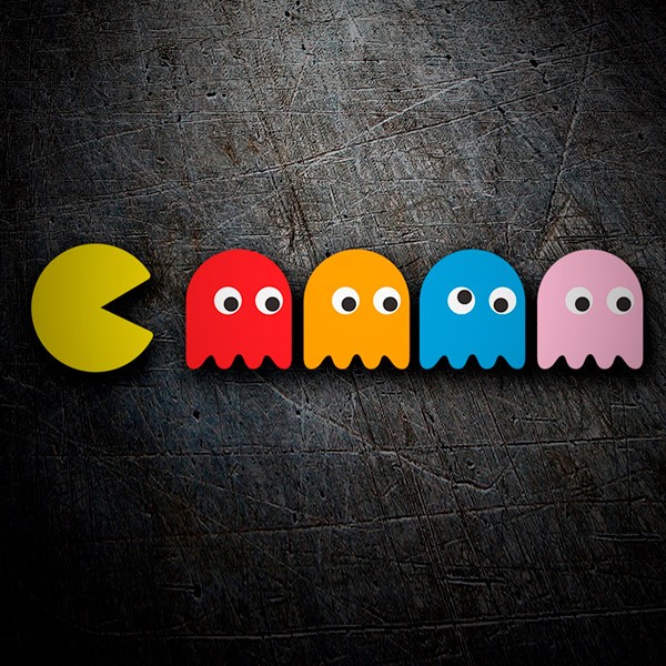Car & Motorbike Stickers: Pac-Man and Ghosts 1