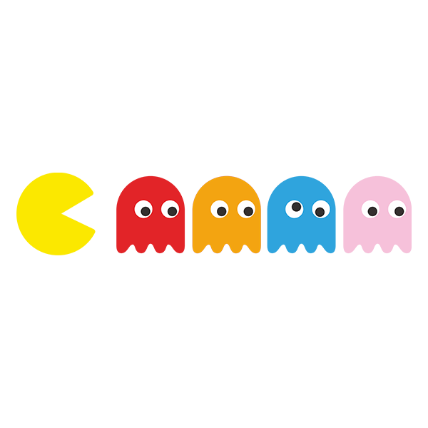 Car & Motorbike Stickers: Pac-Man and Ghosts 0