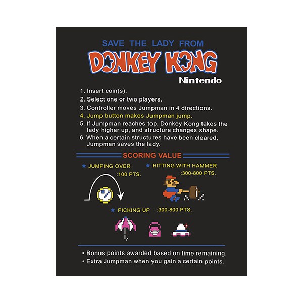 Car & Motorbike Stickers: Donkey Kong Instructions