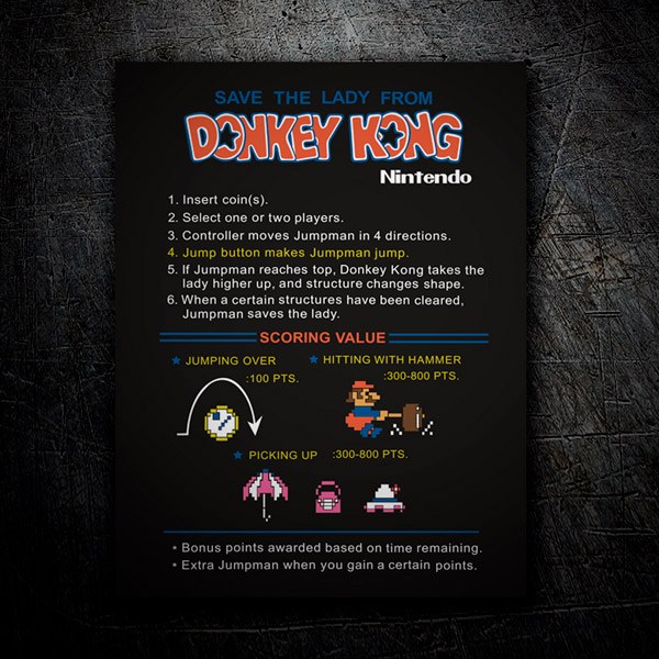 Car & Motorbike Stickers: Donkey Kong Instructions