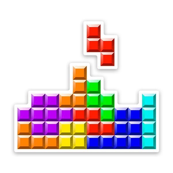 Car & Motorbike Stickers: Tetris Block of Parts