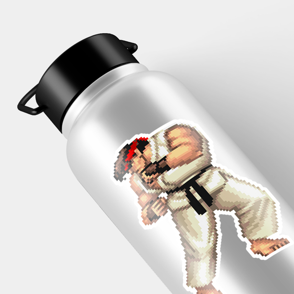 Car & Motorbike Stickers: Street Fighter Ryu Pixel 16 Bits