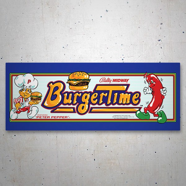 Car & Motorbike Stickers: Burguer Time