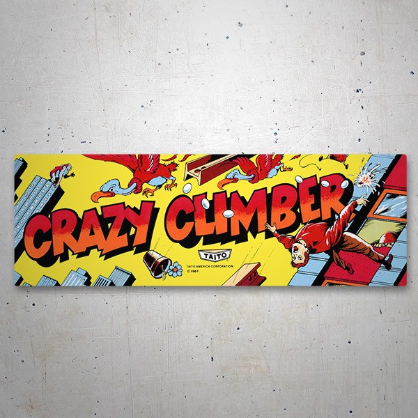 Car & Motorbike Stickers: Crazy Climber