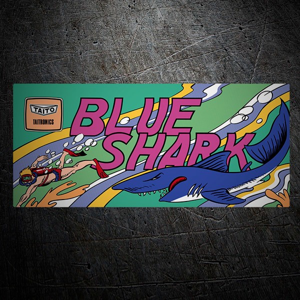 Car & Motorbike Stickers: Blue Shark