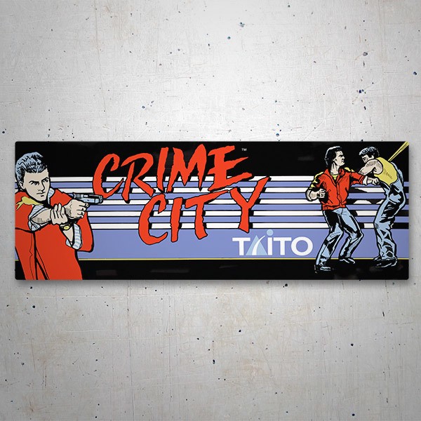 Car & Motorbike Stickers: Crime City