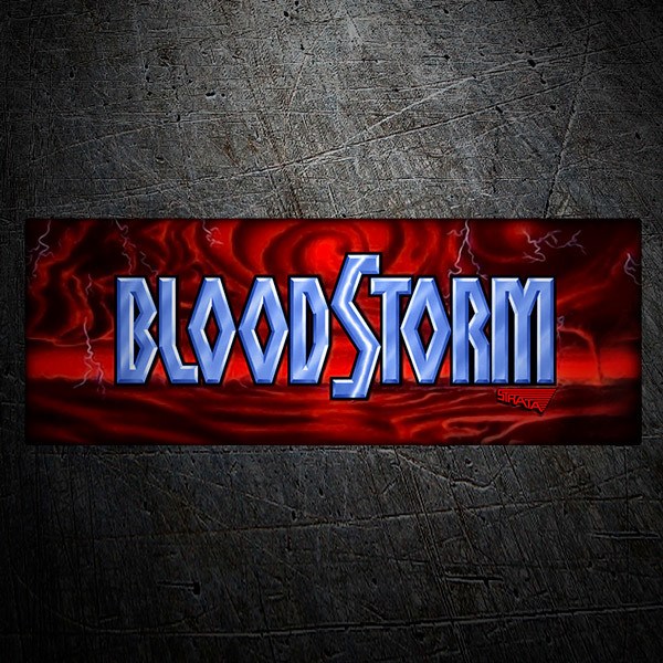 Car & Motorbike Stickers: Blood Strorm