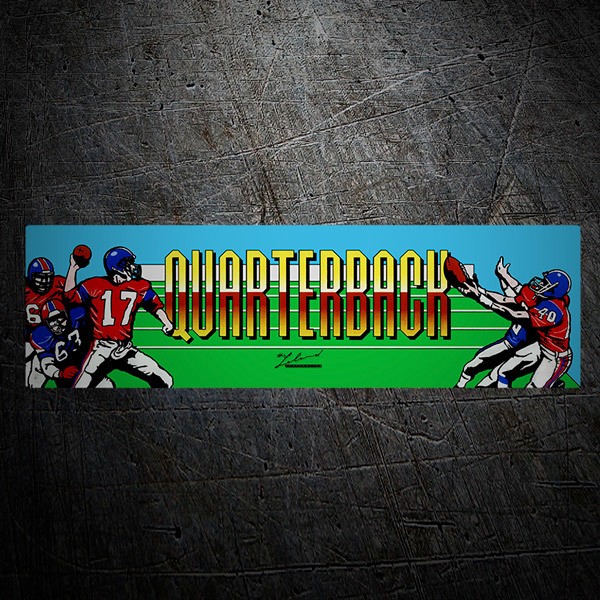 Car & Motorbike Stickers: Quarterback