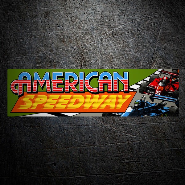 Car & Motorbike Stickers: American Speedway