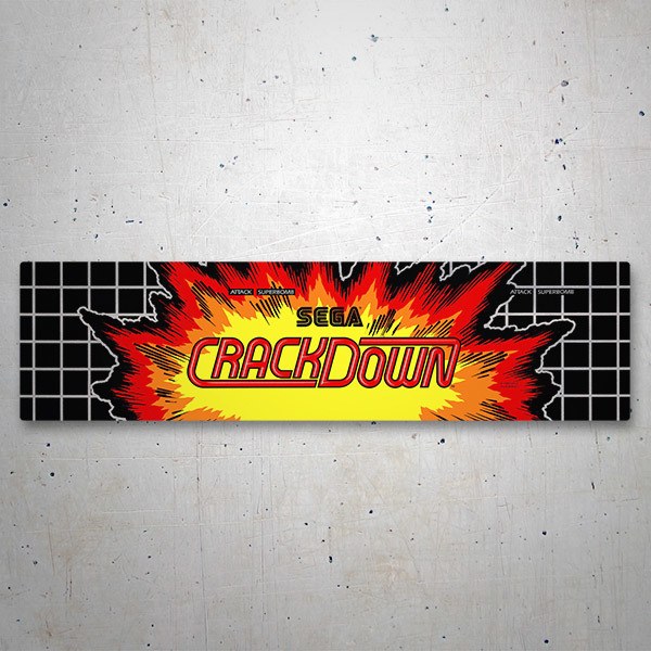 Car & Motorbike Stickers: Crack Down