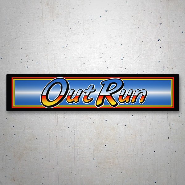 Car & Motorbike Stickers: Out Run 