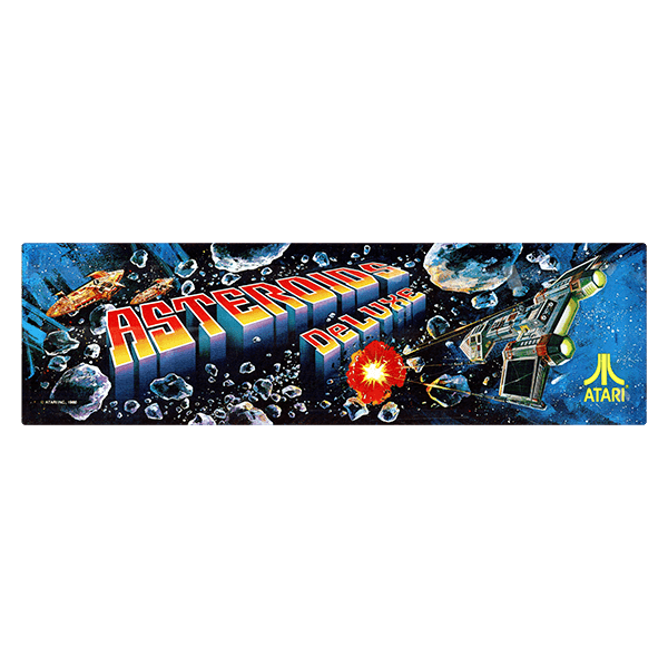 Car & Motorbike Stickers: Asteroids Deluxe