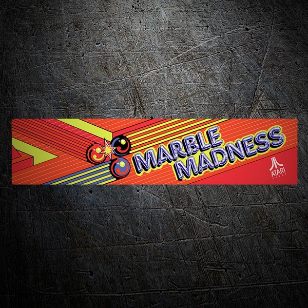 Car & Motorbike Stickers: Marble Madness