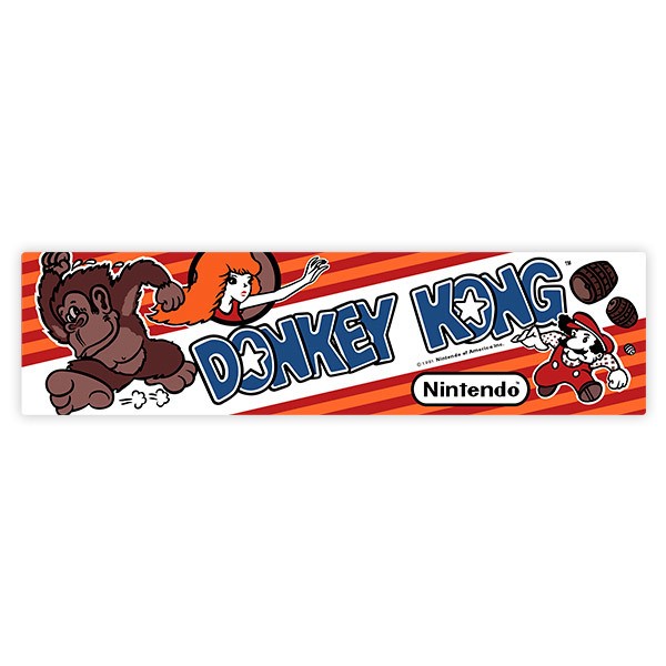 Car & Motorbike Stickers: Donkey Kong Pauline
