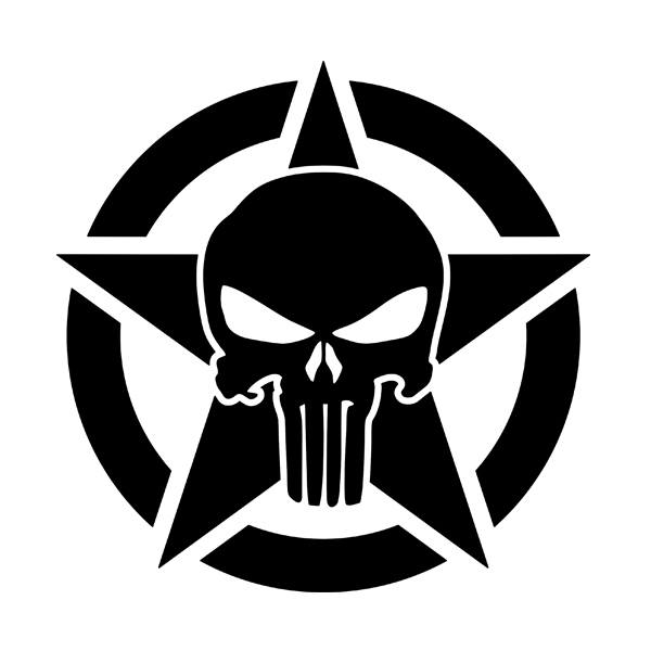 Car & Motorbike Stickers: Star Us Army