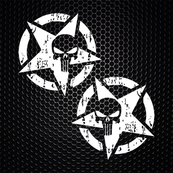 Car & Motorbike Stickers: Kit Punisher US Army