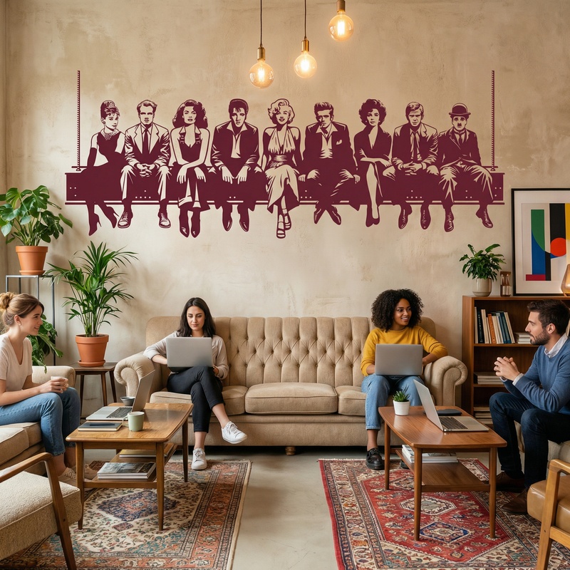 Wall Stickers: Hollywood Lunch 2024