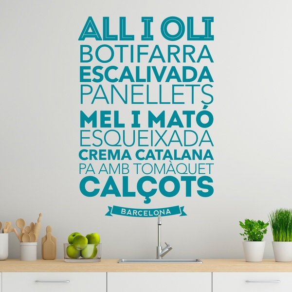 Wall Stickers: Gastronomy in Barcelona