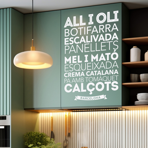 Wall Stickers: Gastronomy in Barcelona