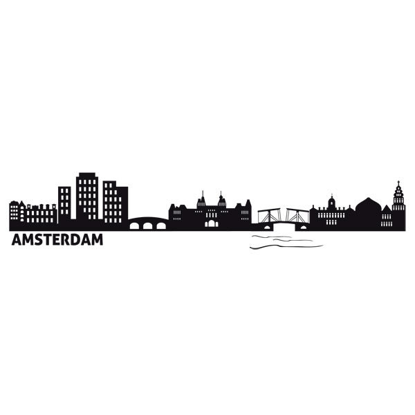 Wall Stickers: Skyline Amsterdam