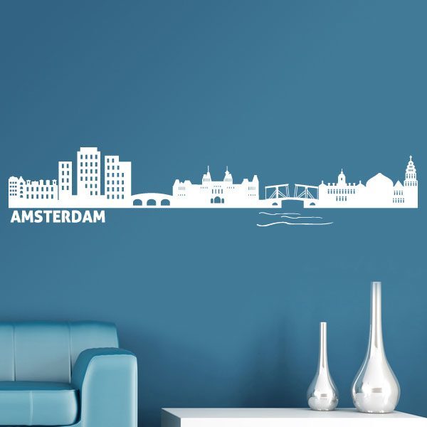 Wall Stickers: Skyline Amsterdam