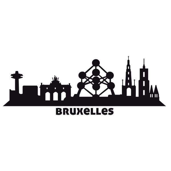 Wall Stickers: Skyline of Brussels