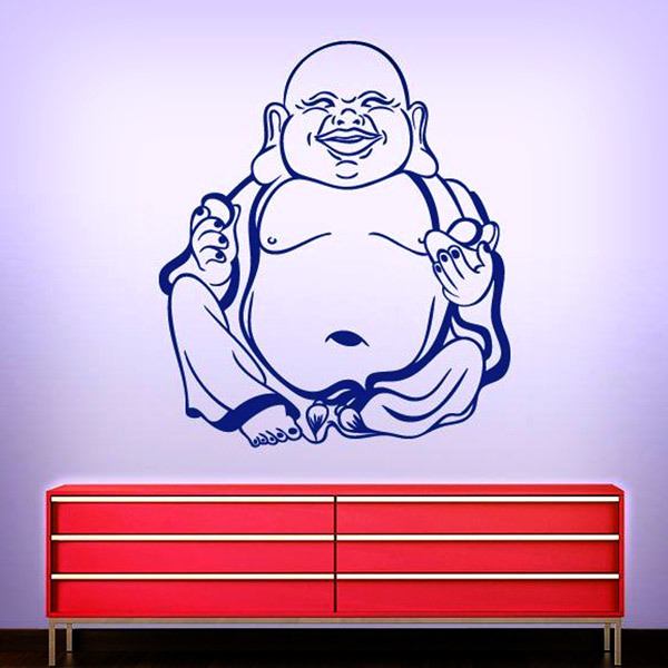 Wall Stickers: Hotei, laughing Buddha 0