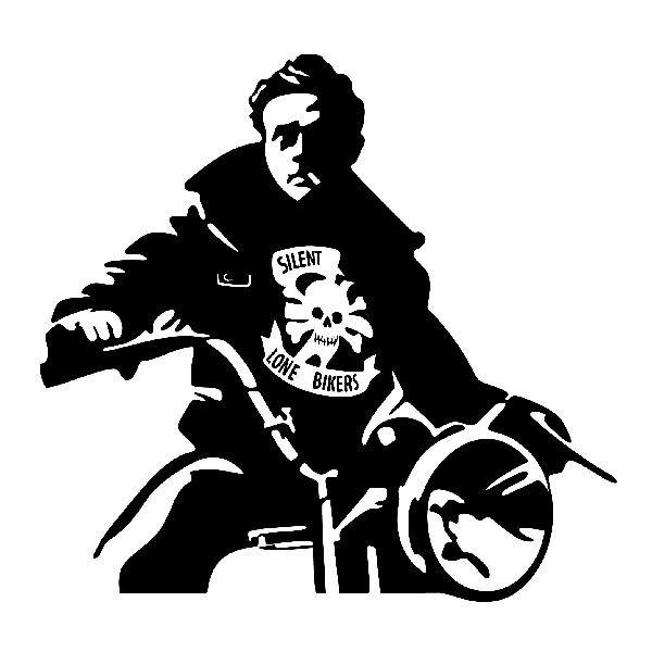 Wall Stickers: James Dean Motorbike