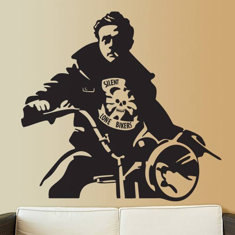 Wall Stickers: James Dean Motorbike