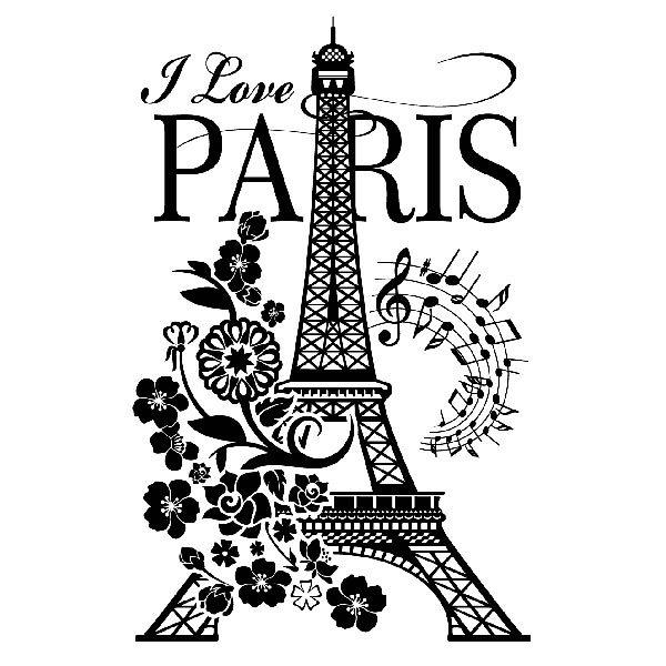 Wall Stickers: I Love Paris