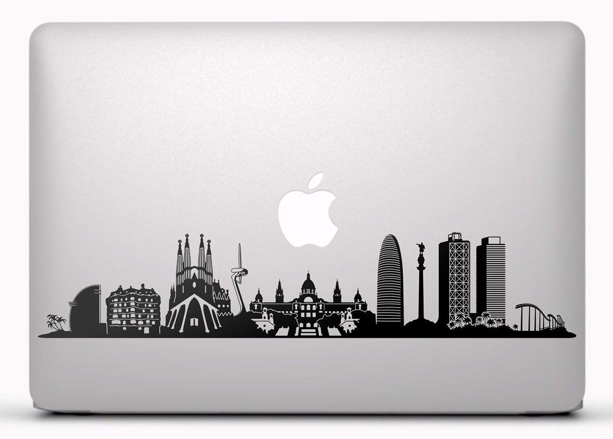 Car & Motorbike Stickers: Barcelona Skyline