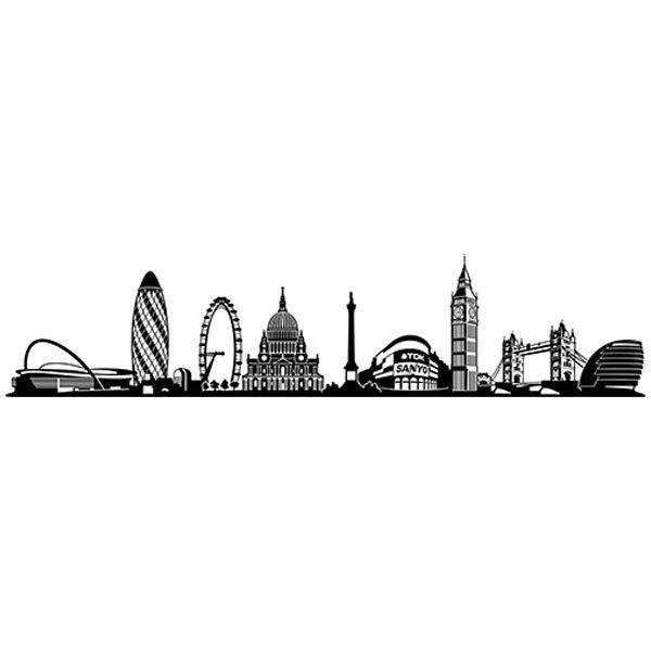 Car & Motorbike Stickers: London Skyline