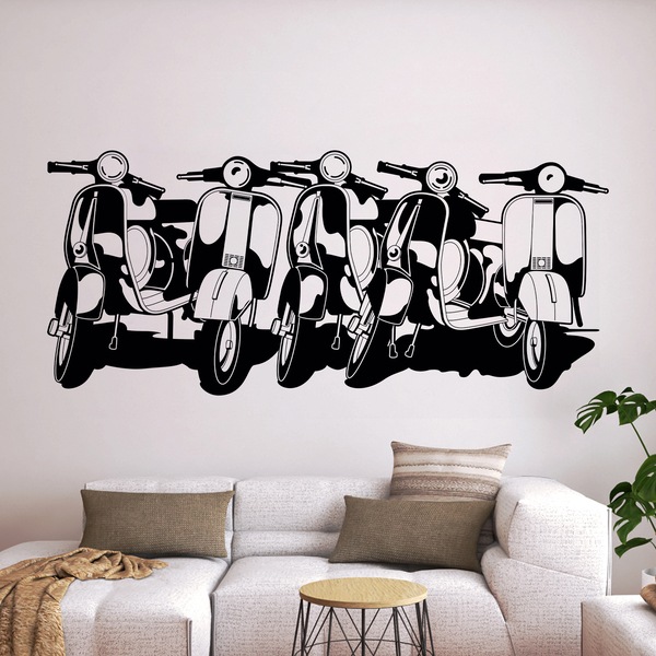 Wall Stickers: Vespas in Rome