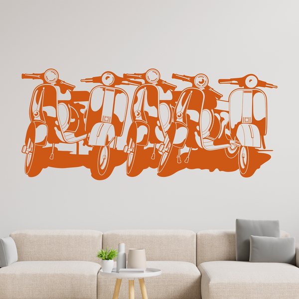 Wall Stickers: Vespas in Rome