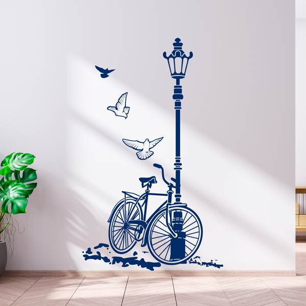 Wall Stickers: Bicycle and Lamp 0