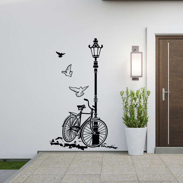 Wall Stickers: Bicycle and Lamp