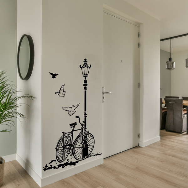 Wall Stickers: Bicycle and Lamp