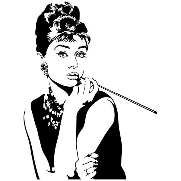 Car & Motorbike Stickers: Audrey Hepburn