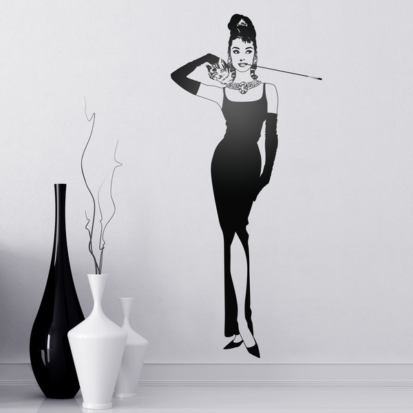 Wall Stickers: Audrey with her cat