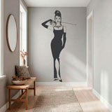 Wall Stickers: Audrey with her cat 12