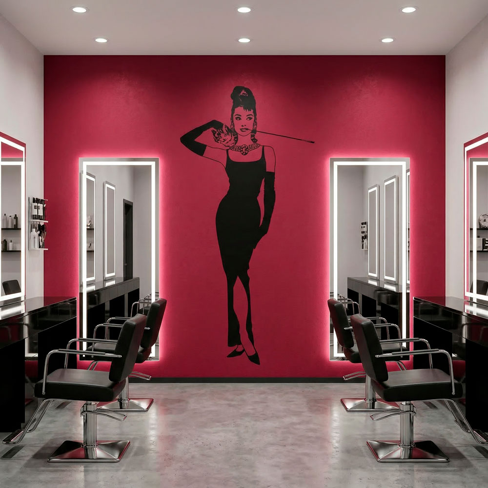 Wall Stickers: Audrey with her cat