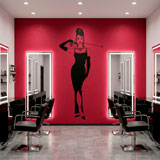 Wall Stickers: Audrey with her cat 14