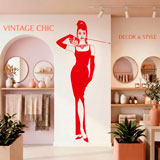 Wall Stickers: Audrey with her cat 15