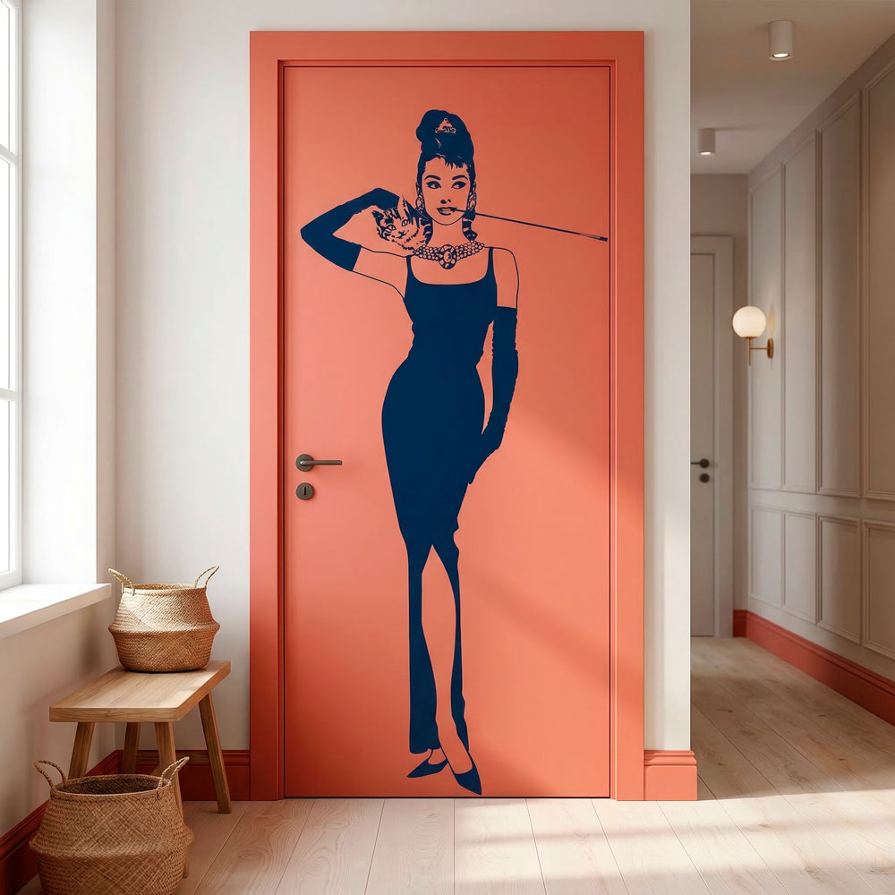 Wall Stickers: Audrey with her cat