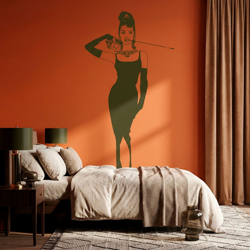 Wall Stickers: Audrey with her cat