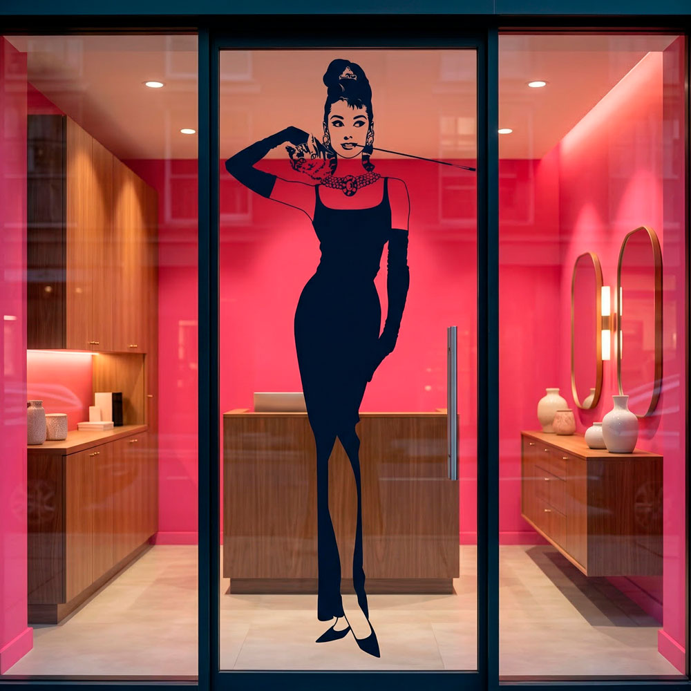 Wall Stickers: Audrey with her cat