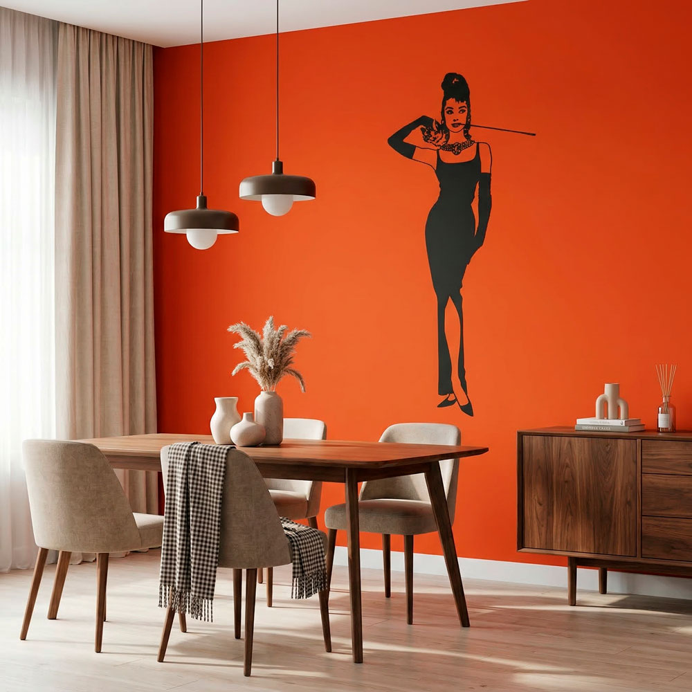Wall Stickers: Audrey with her cat
