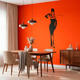 Wall Stickers: Audrey with her cat 21